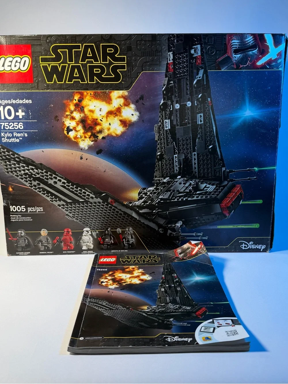 Galactic Wing Building Set with Black and Red Minifigures - Kids Toys